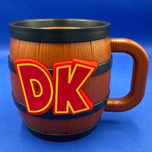 Donkey Kong Barrel Mug Universal Studios Super Nintendo World Plastic Cup DK